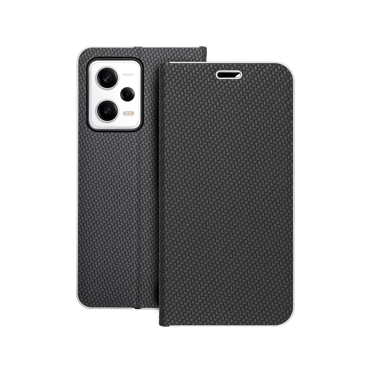 Etui z klapką na Xiaomi Redmi NOTE 12 PRO 5G Luna Book Carbon czarne