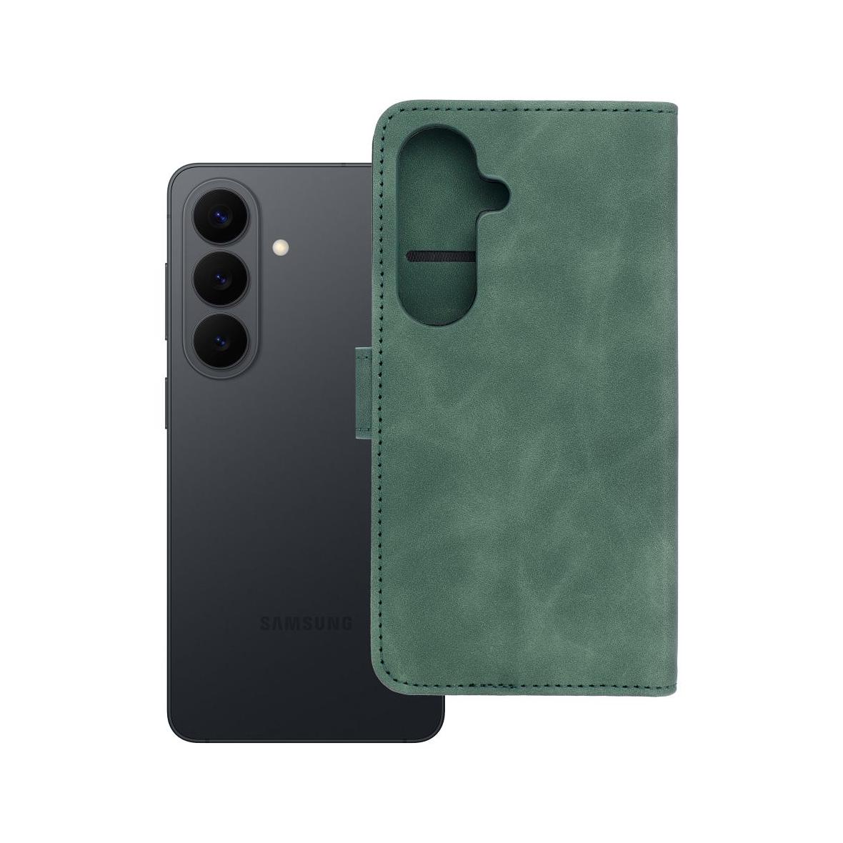Etui z klapką na Samsung S26 Tender Book zielone