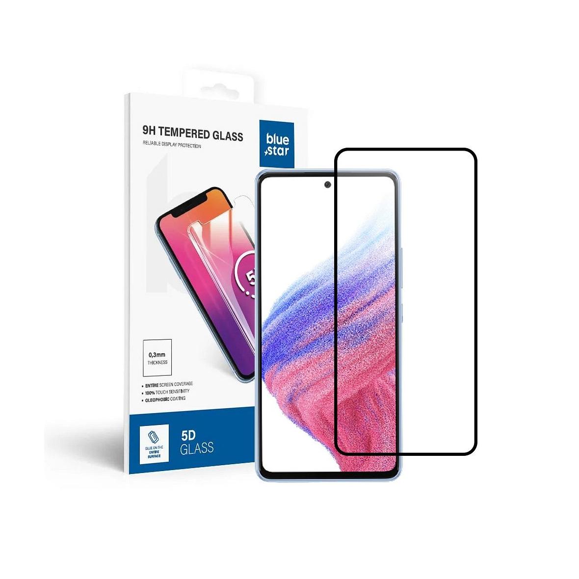 Szkło hartowane do Samsung Galaxy A53 5G (full glue / case friendly) Blue Star 5D czarne