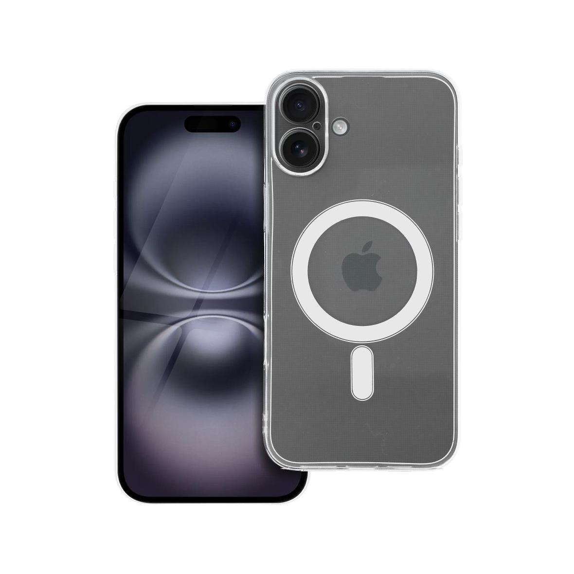 Futerał do iPhone 16 PLUS Clear Case 2 mm Mag Cover zgodny z MagSafe (camera protection) transparentny