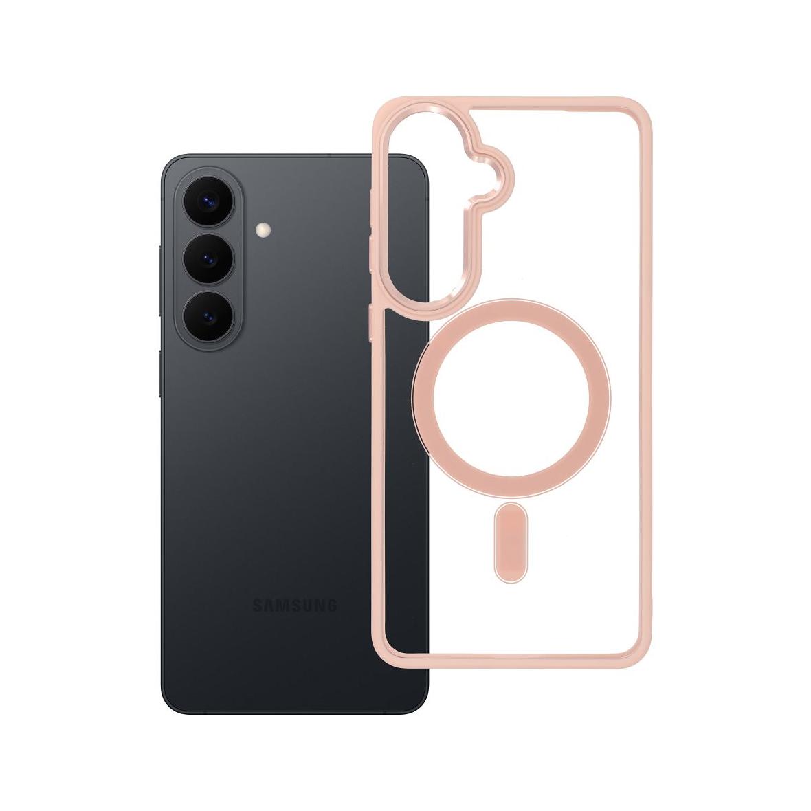 Futerał do Samsung S26 PLUS Color Edge Mag Cover zgodny z MagSafe różowy