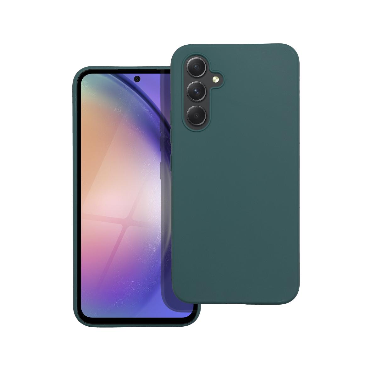 Futerał do Samsung A54 5G Matt ciemnozielony
