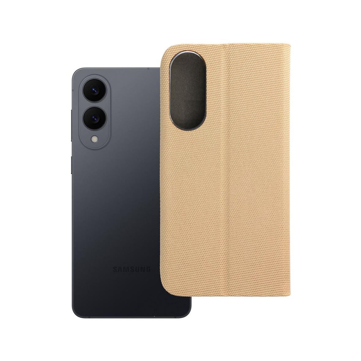 Etui z klapką na Samsung S25 EDGE Sensitive Book złote