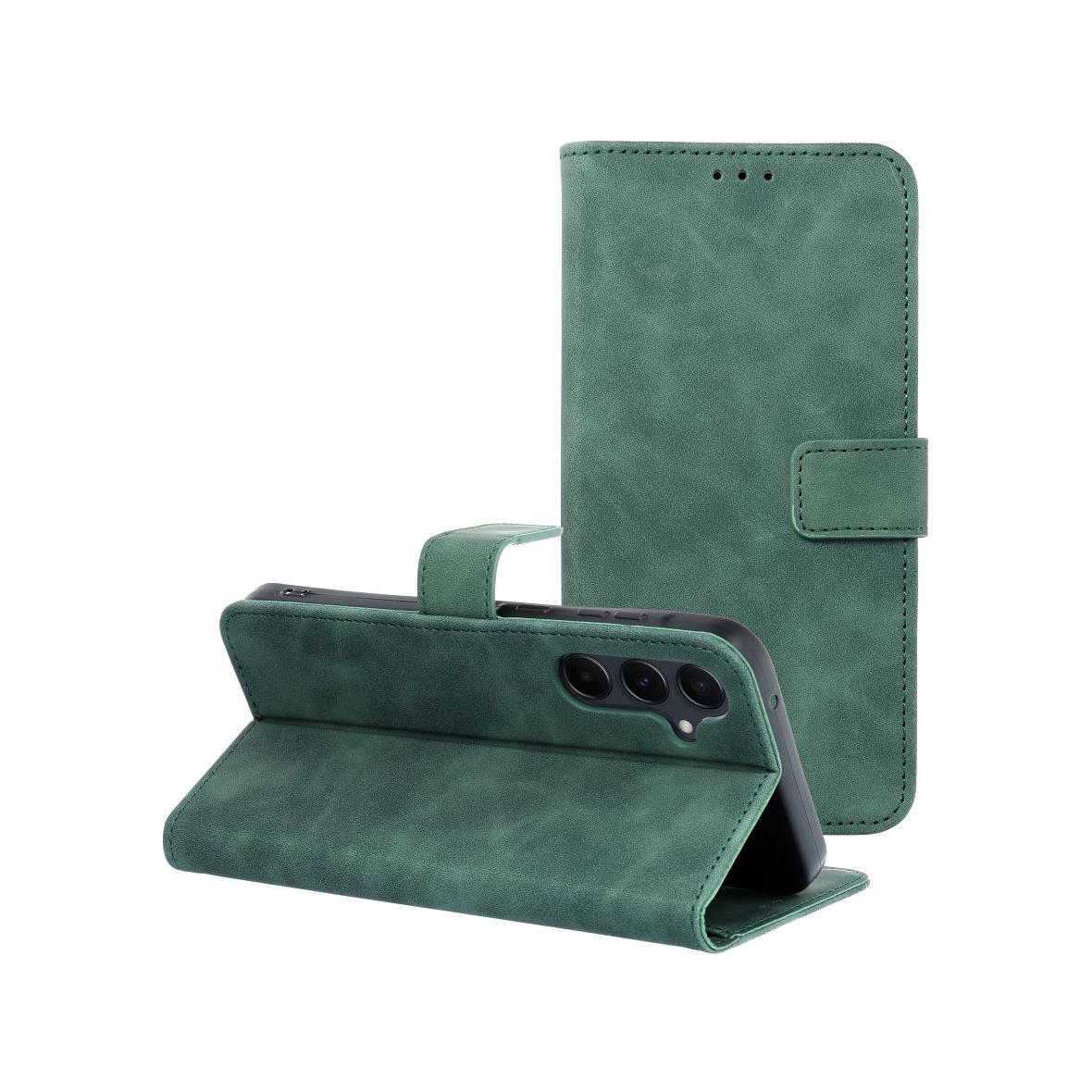 Etui z klapką na Samsung A55 5G Tender Book zielone