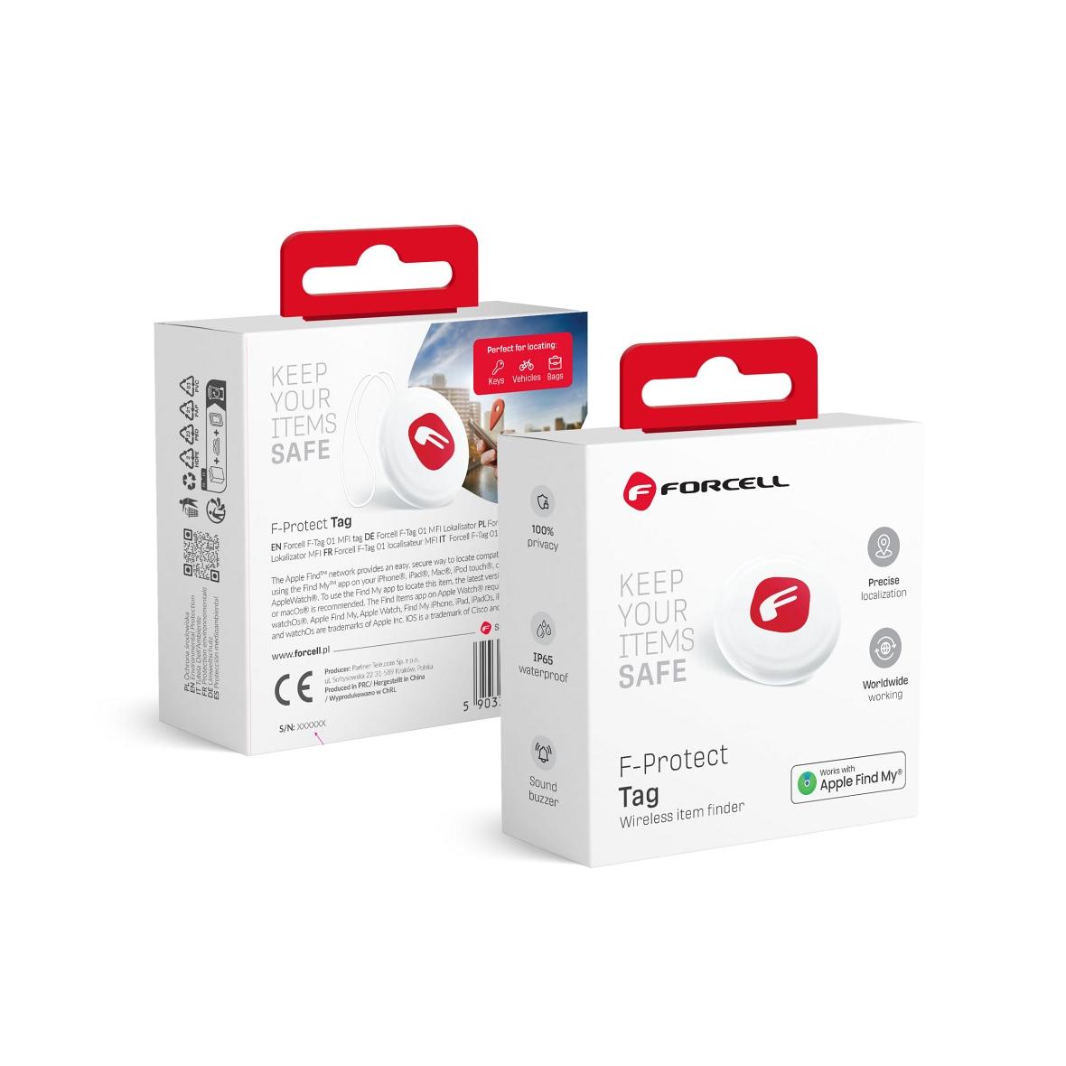 Lokalizator do kluczy / psa MFI Forcell F-Tag F01 biały