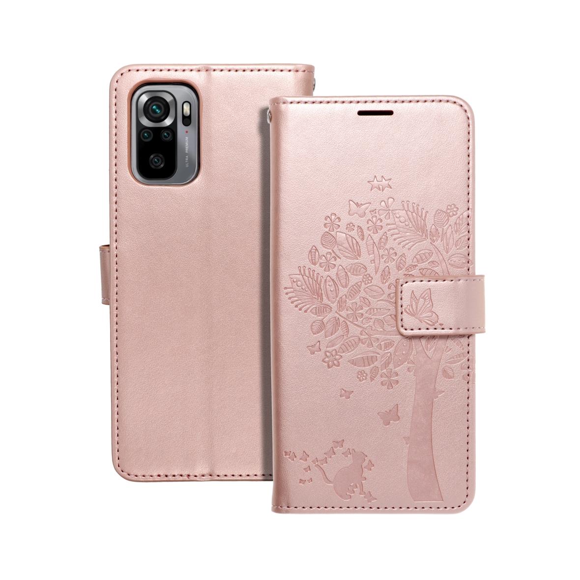 Etui z klapką Mezzo Book na Xiaomi Mi 11 Lite 5G / Mi 11 Lite LTE ( 4G ) / Mi 11 Lite NE drzewo złoty róż