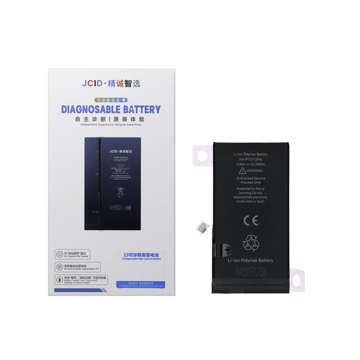 JCID Bateria z możliwością przypisania jako USED do iPhone 12 / 12 Pro 2815 mAh (standardowa pojemnosc)