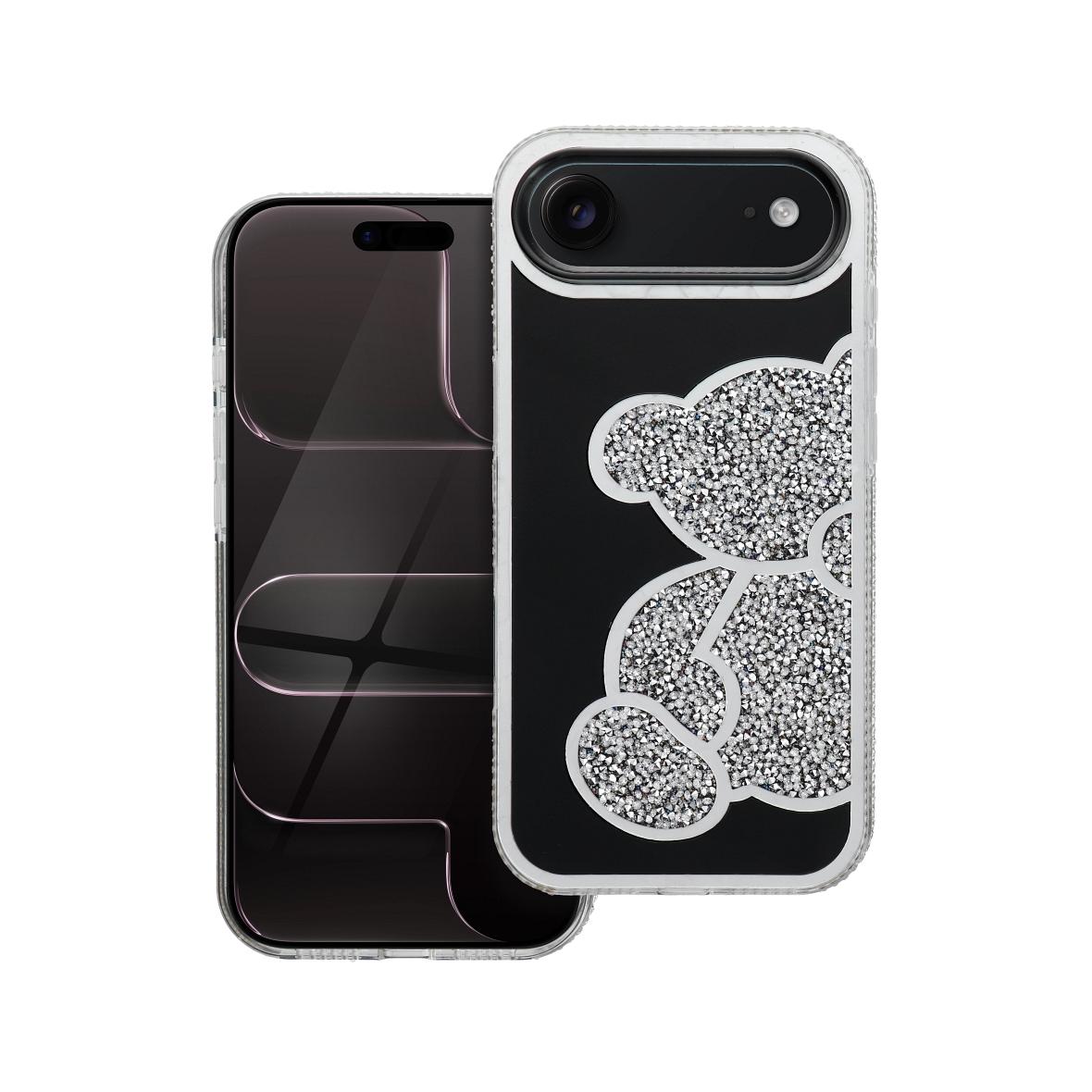 Futerał do iPhone 17 AIR Teddy Bear srebrny