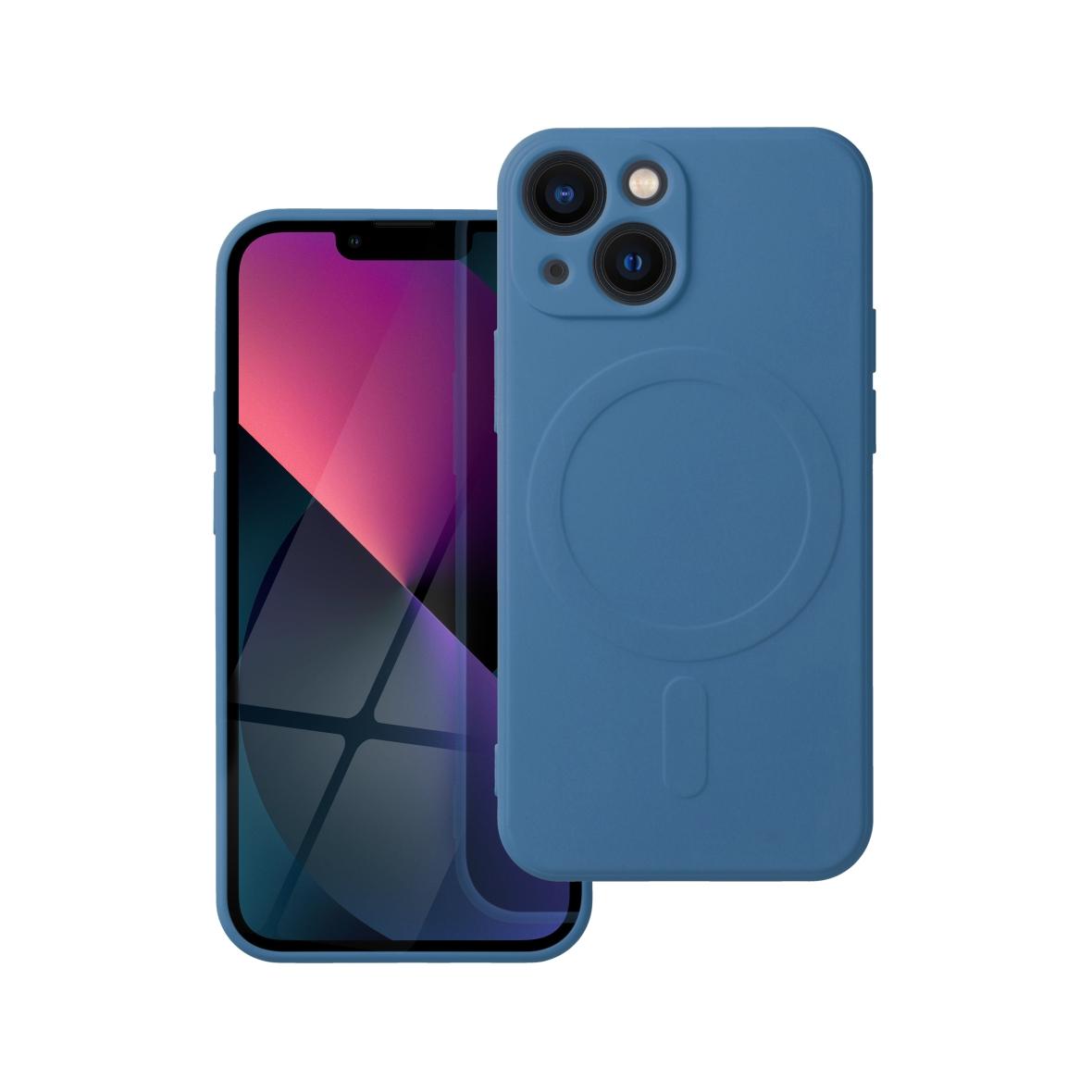 Futerał do iPhone 13 MINI Silicone Mag Cover zgodny z MagSafe niebieski