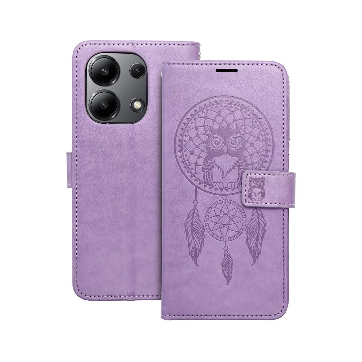 Etui z klapką na Xiaomi Redmi NOTE 13 4G Mezzo Book łapacz snów fioletowe