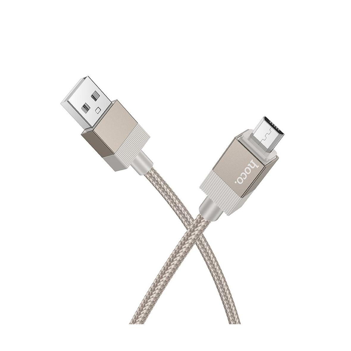 Kabel USB A do Micro USB Hoco 2,4A 1 m X110 złoty