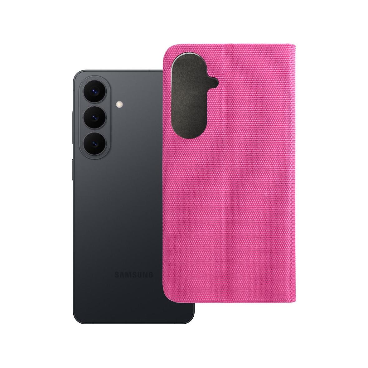 Etui z klapką na Samsung S26 PLUS Sensitive Book różowe