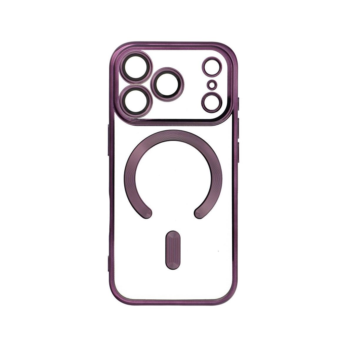 Futerał do iPhone 17 PRO Electro Mag Cover zgodny z MagSafe fioletowy