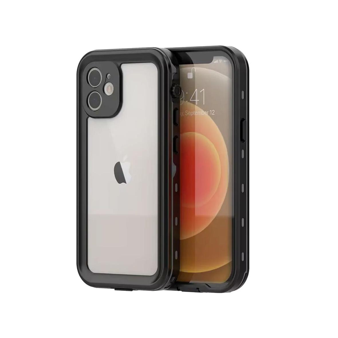 Futerał do iPhone 12 wodoodporny Shellbox DOT czarny
