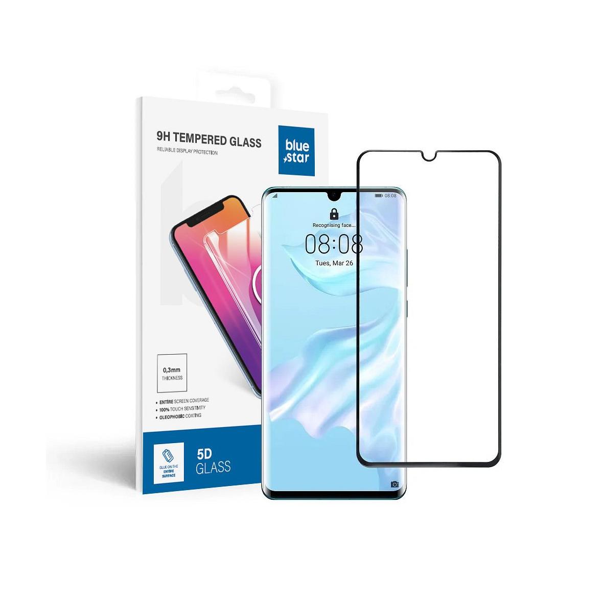 Szkło hartowane do Huawei P30 PRO (full glue / case friendly) Blue Star 5D czarne