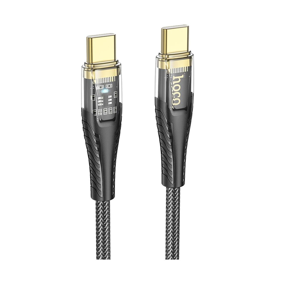 Kabel USB C do USB C Hoco 3A 60W 1,2 m U121 czarny