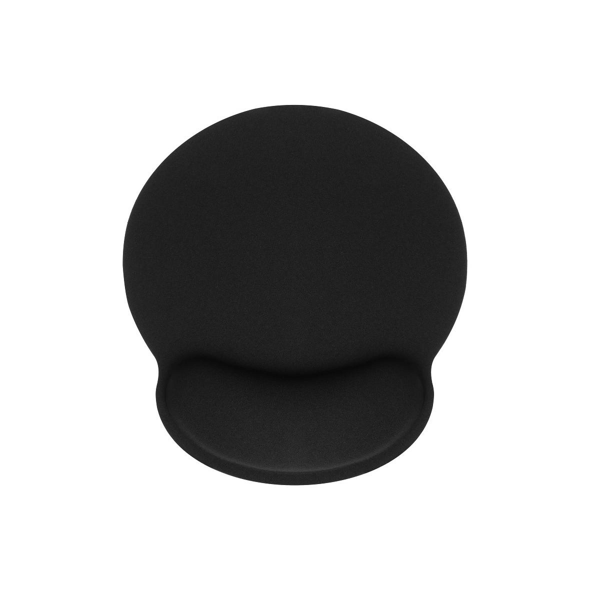 Podkładka pod mysz i nadgarstek ergonomiczna 250 x 230 x 25 mm czarna