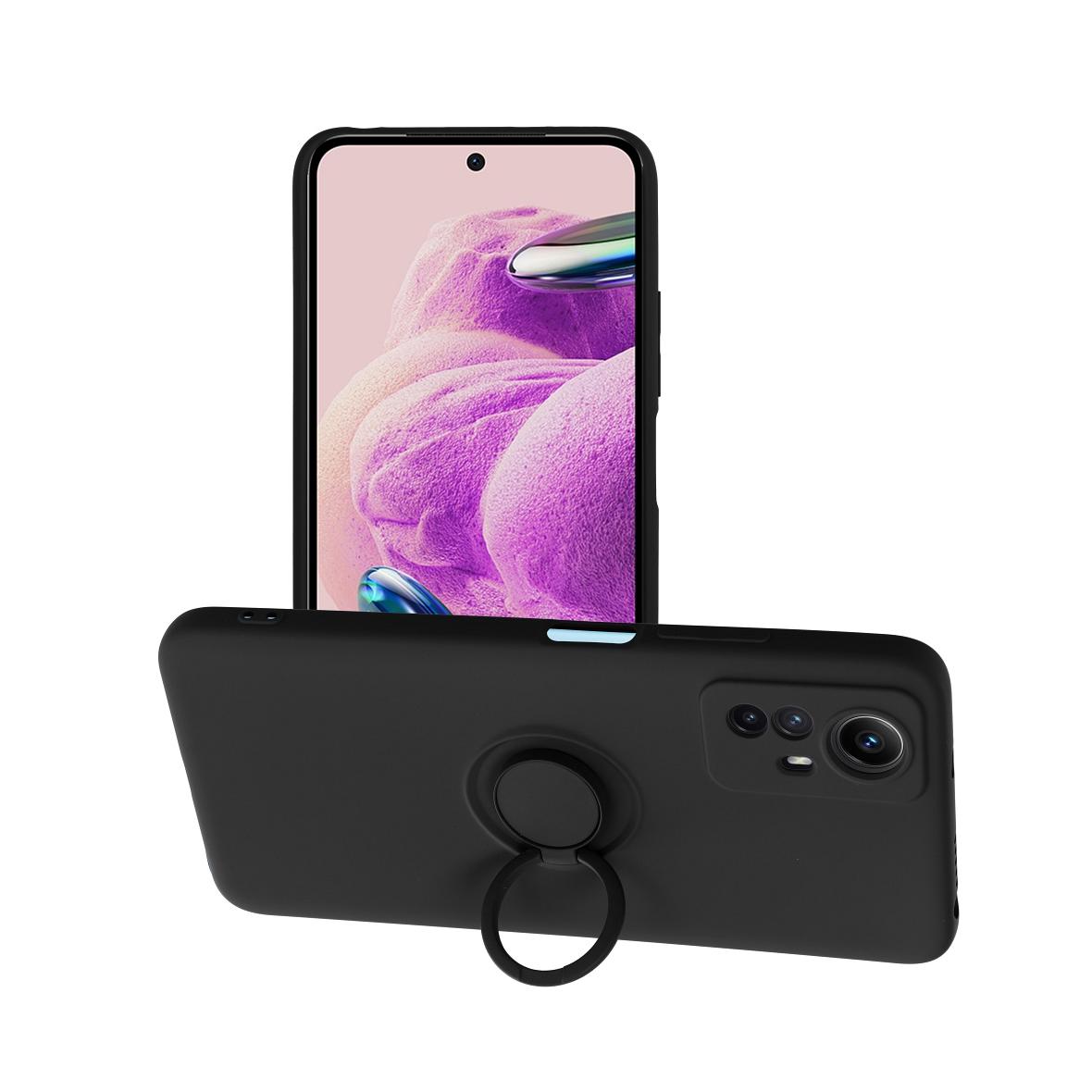 Futerał do Xiaomi Redmi Note 12S Silicone Ring czarny