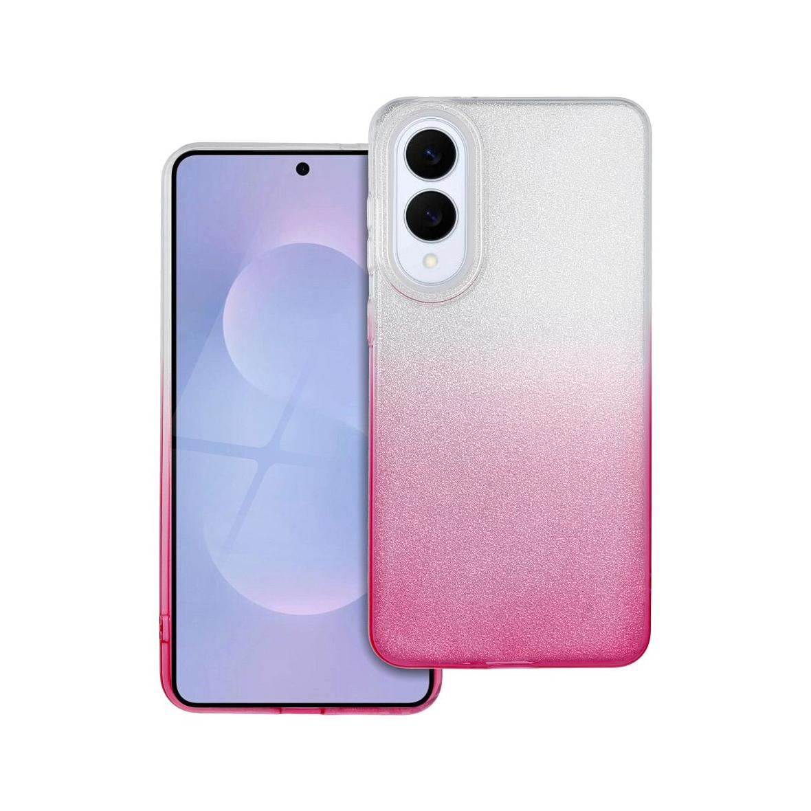 Futerał do Samsung S25 EDGE Shining transparentny różowy