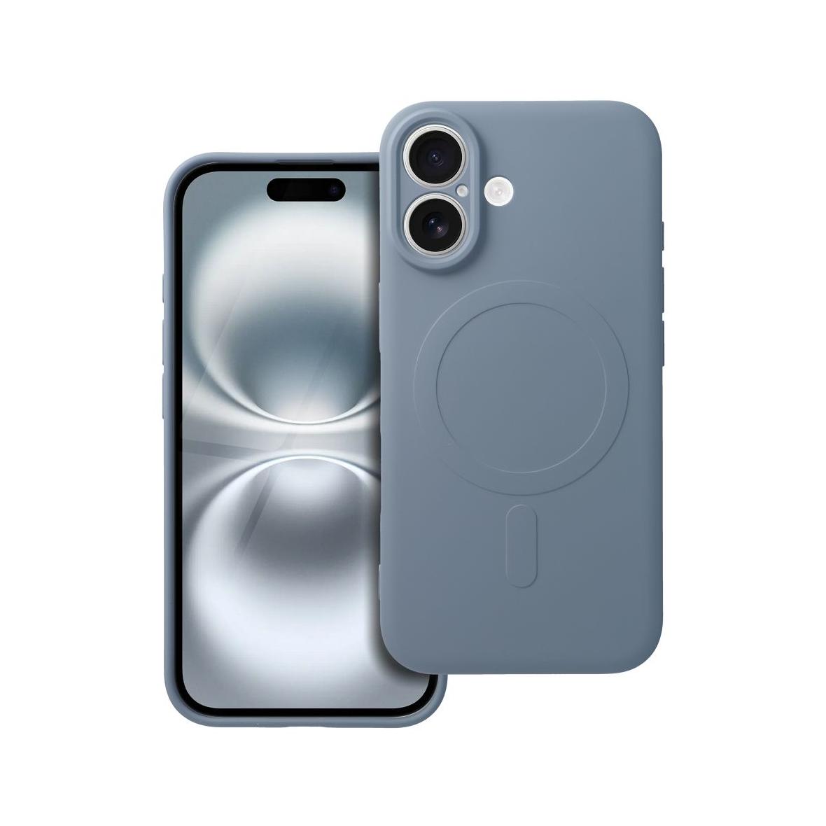 Futerał do iPhone 16 Silicone Mag Cover zgodny z MagSafe jasnoniebieski