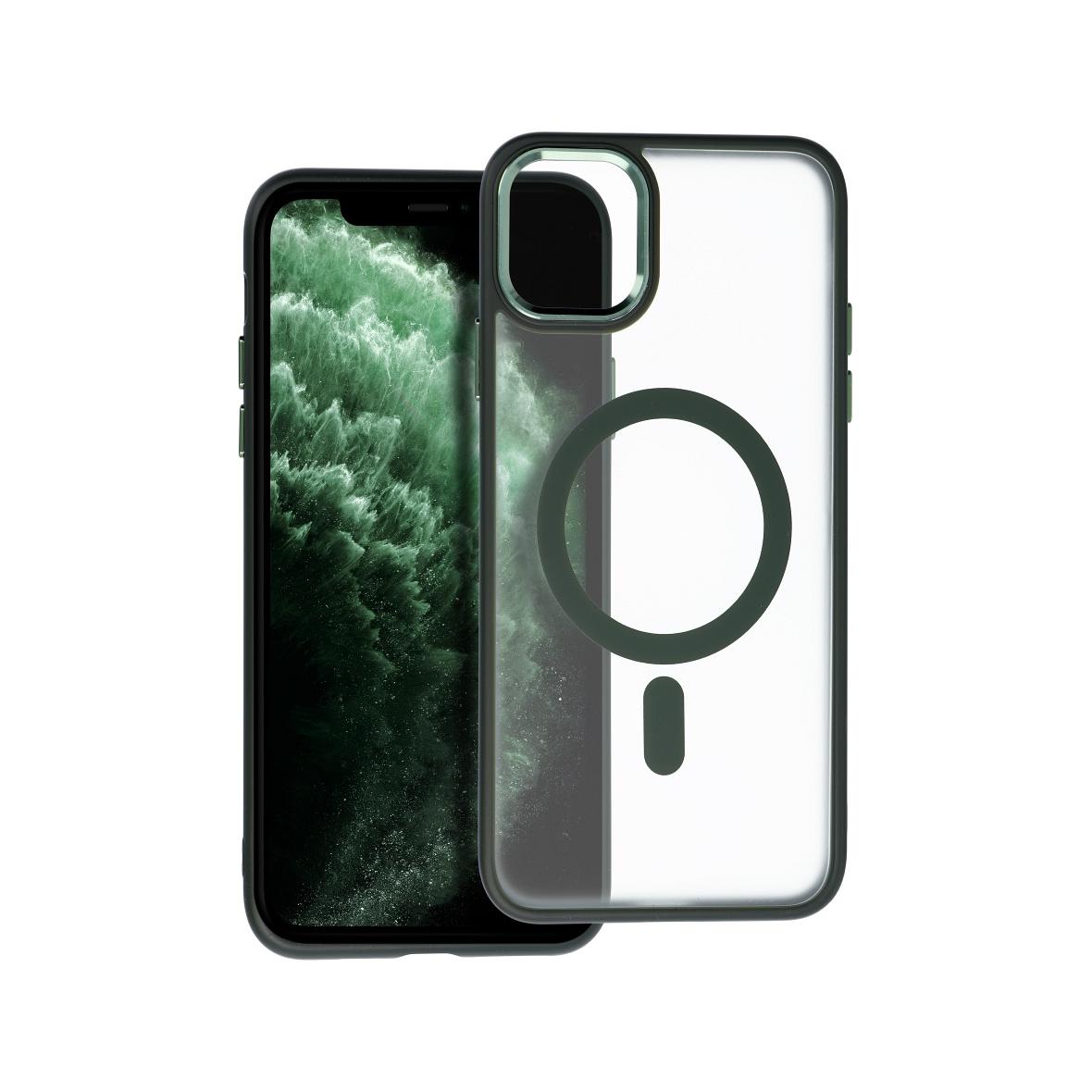 Futerał MATTE MAG COVER kompatybilny z MagSafe do IPHONE 11 Pro Max zielony