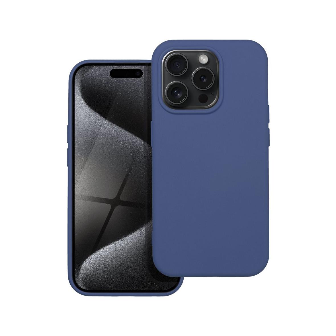 Futerał do iPhone 15 PRO Silicone niebieski
