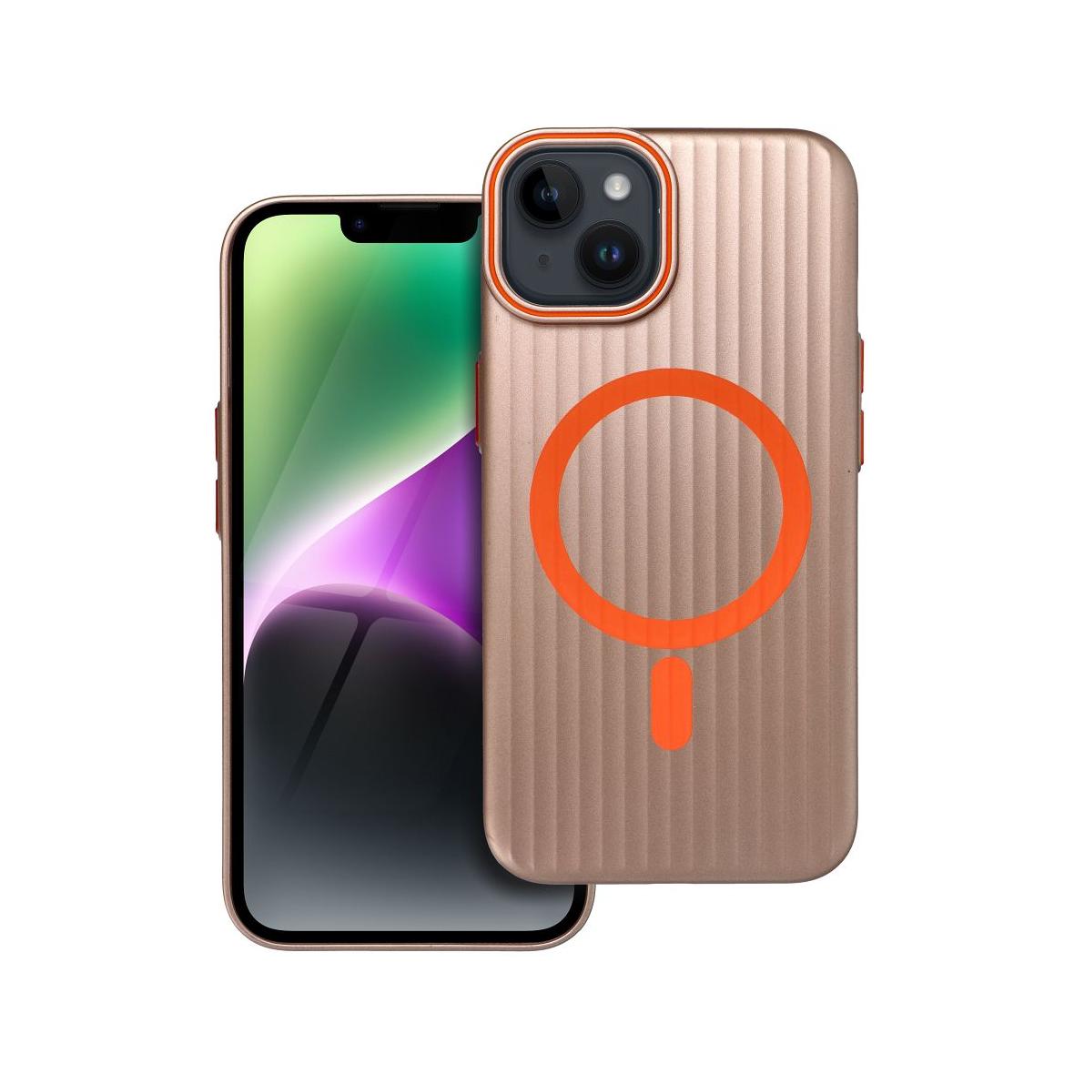 Futerał do iPhone 14 Simply zgodny z MagSafe tytanowy pustynny
