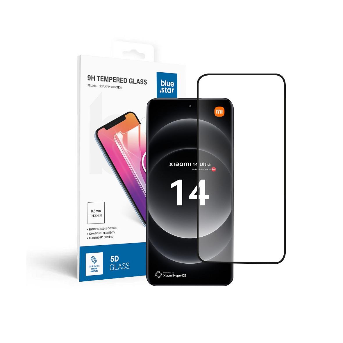 Szkło hartowane do Xiaomi 14 ULTRA Blue Star 5D czarne