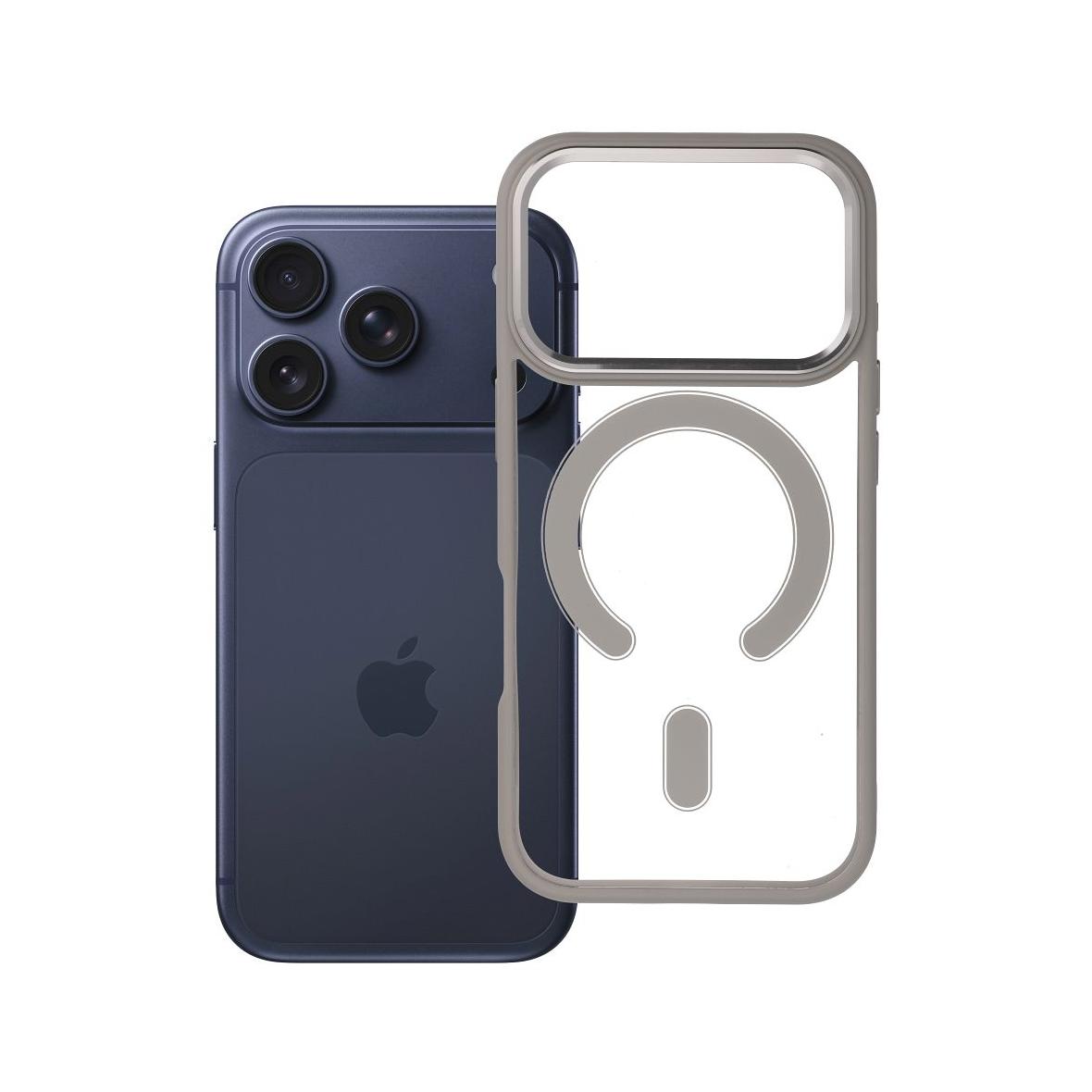 Futerał do iPhone 17 PRO Color Edge Mag Cover zgodny z MagSafe tytanowy szary