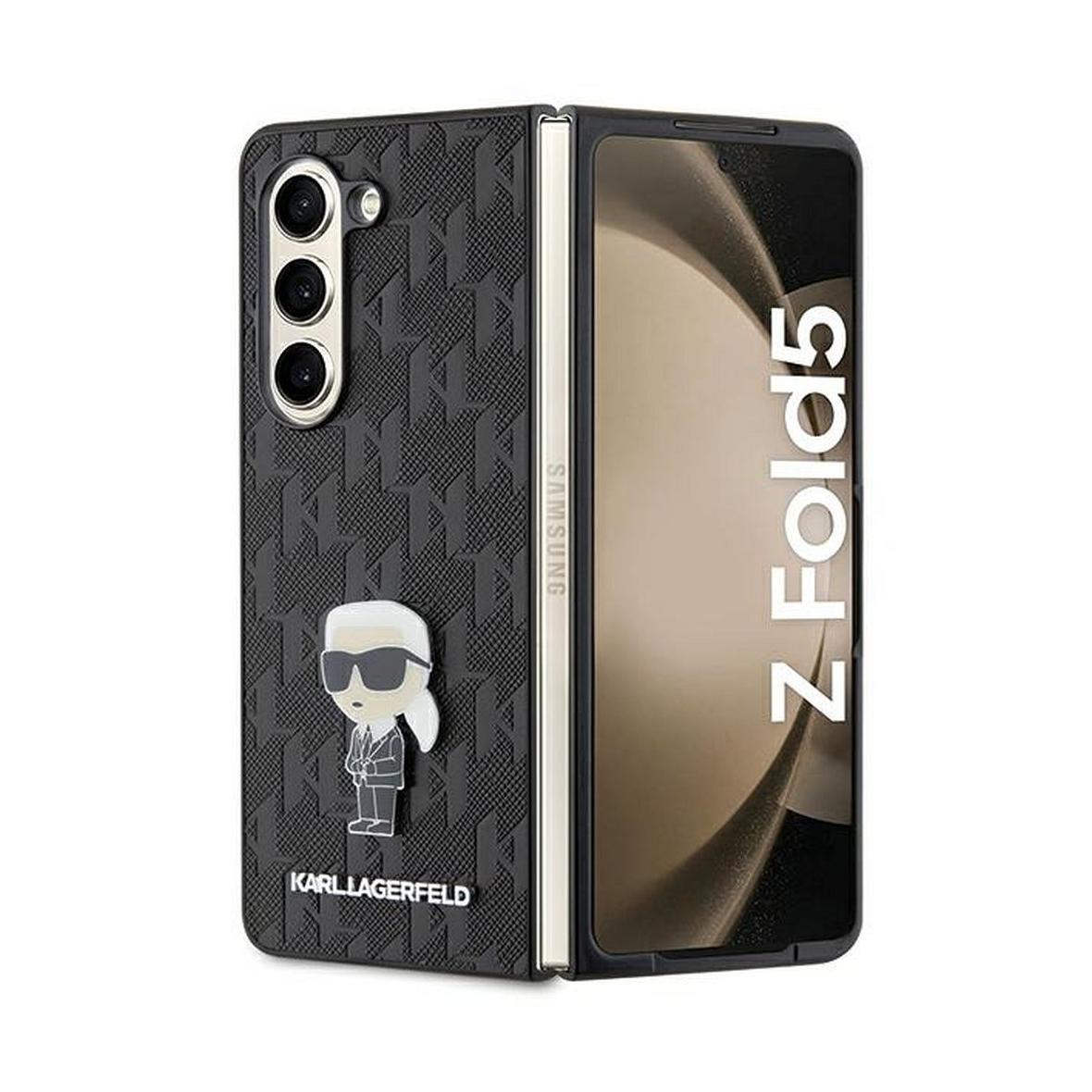KARL LAGERFELD futerał do SAMSUNG Z Fold 5 KLHCZFD5SAPKINPK (Saffiano Mono IK PIN) czarny