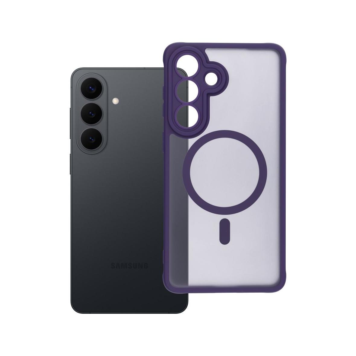 Futerał do Samsung S26 PLUS Full Matte Mag Cover zgodny z MagSafe fioletowy