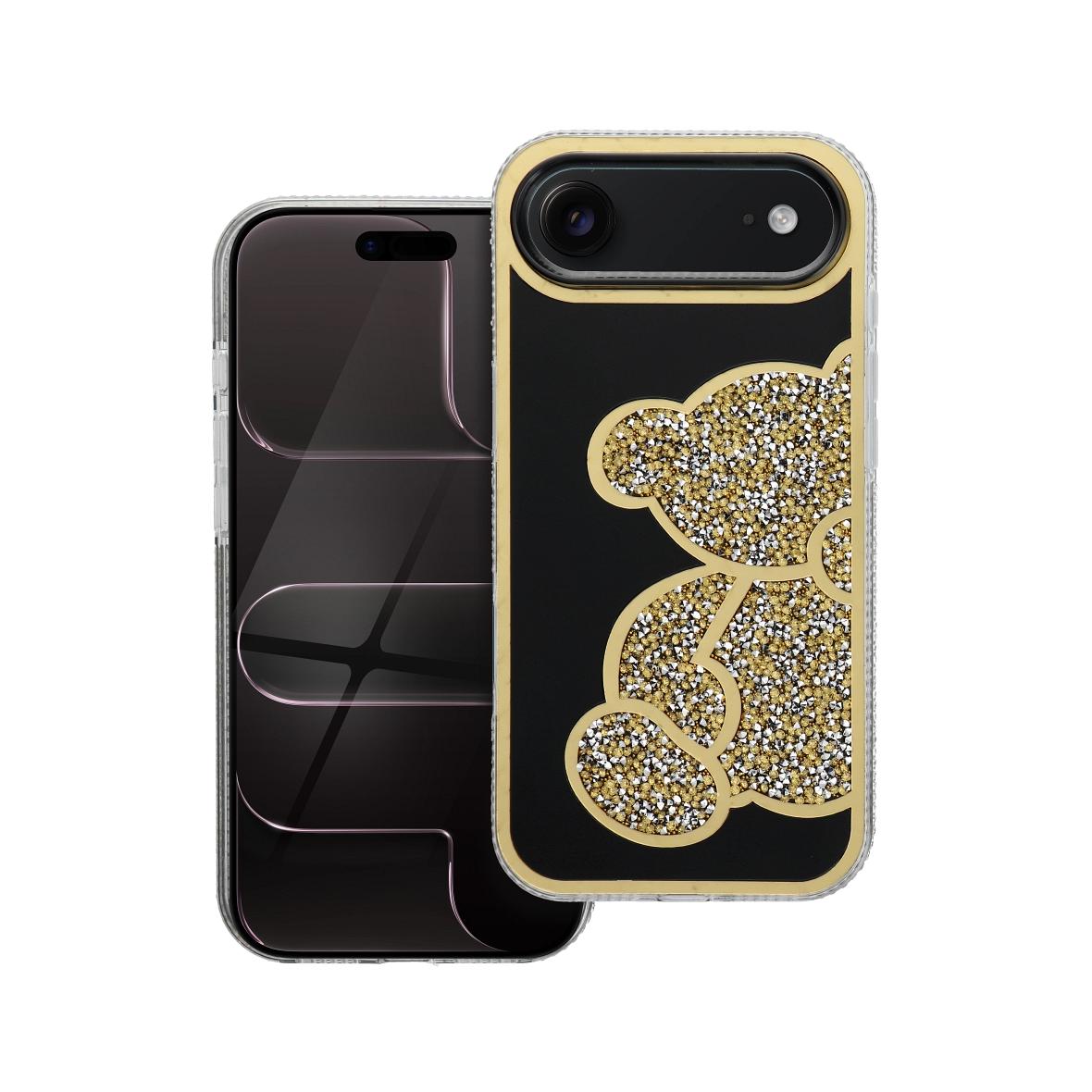 Futerał do iPhone 17 AIR Teddy Bear złoty
