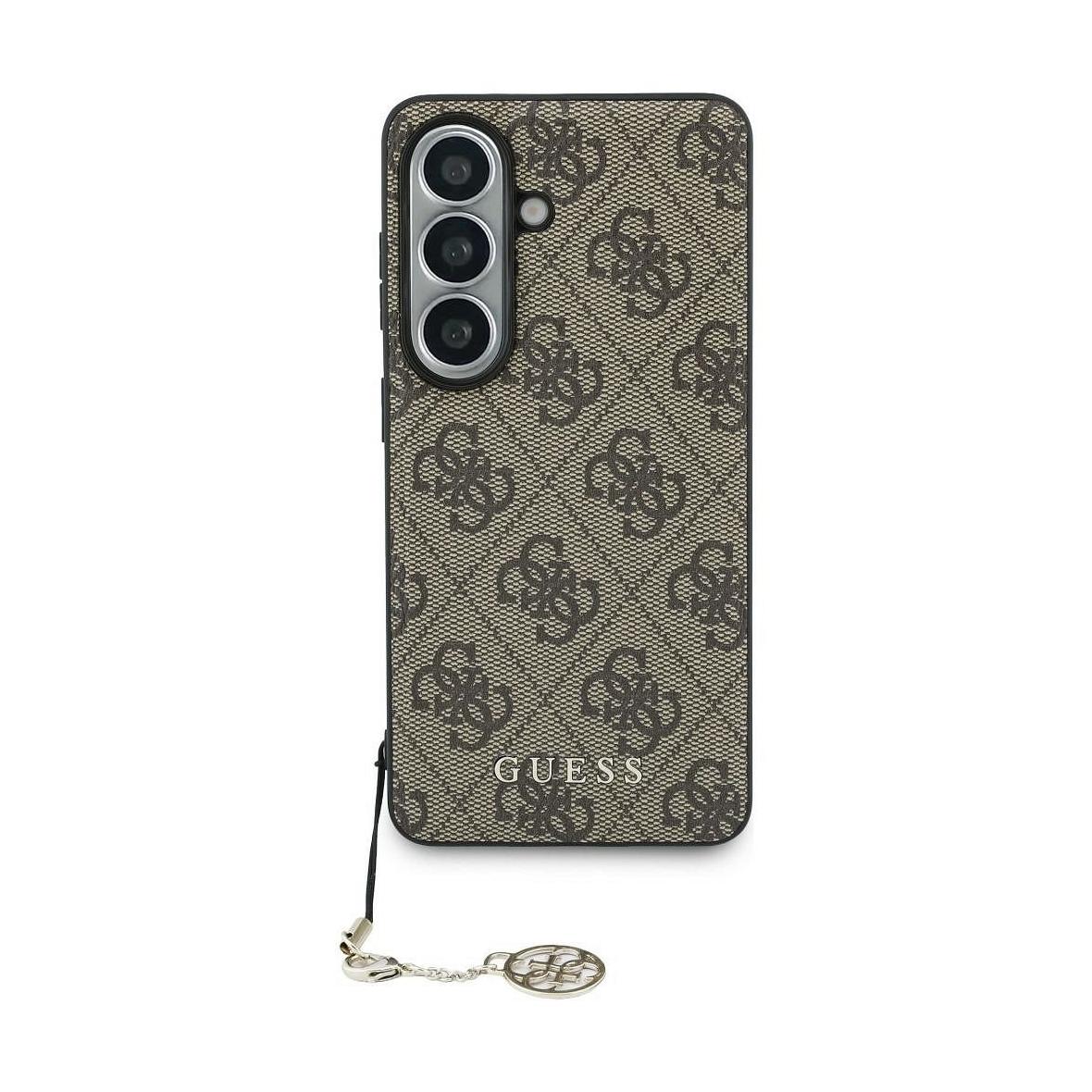 GUESS futerał do SAMSUNG S26 GUHMS26SGF4GBR (PU 4G Classic Logo with Charm) brązowy