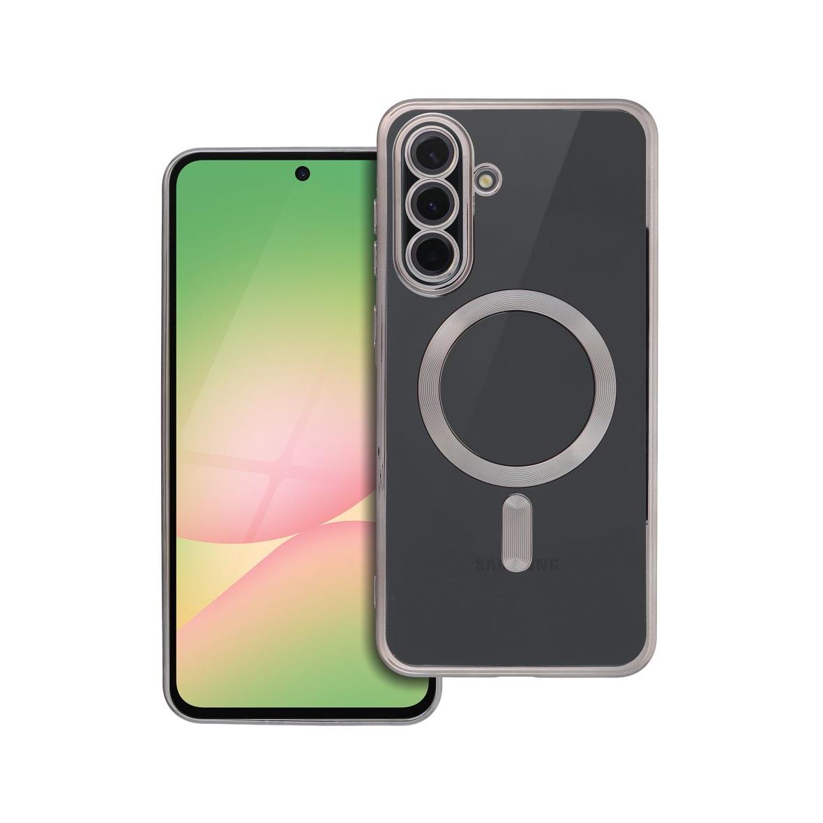 Futerał do Samsung A56 Electro Mag Cover zgodny z MagSafe tytanowy szary