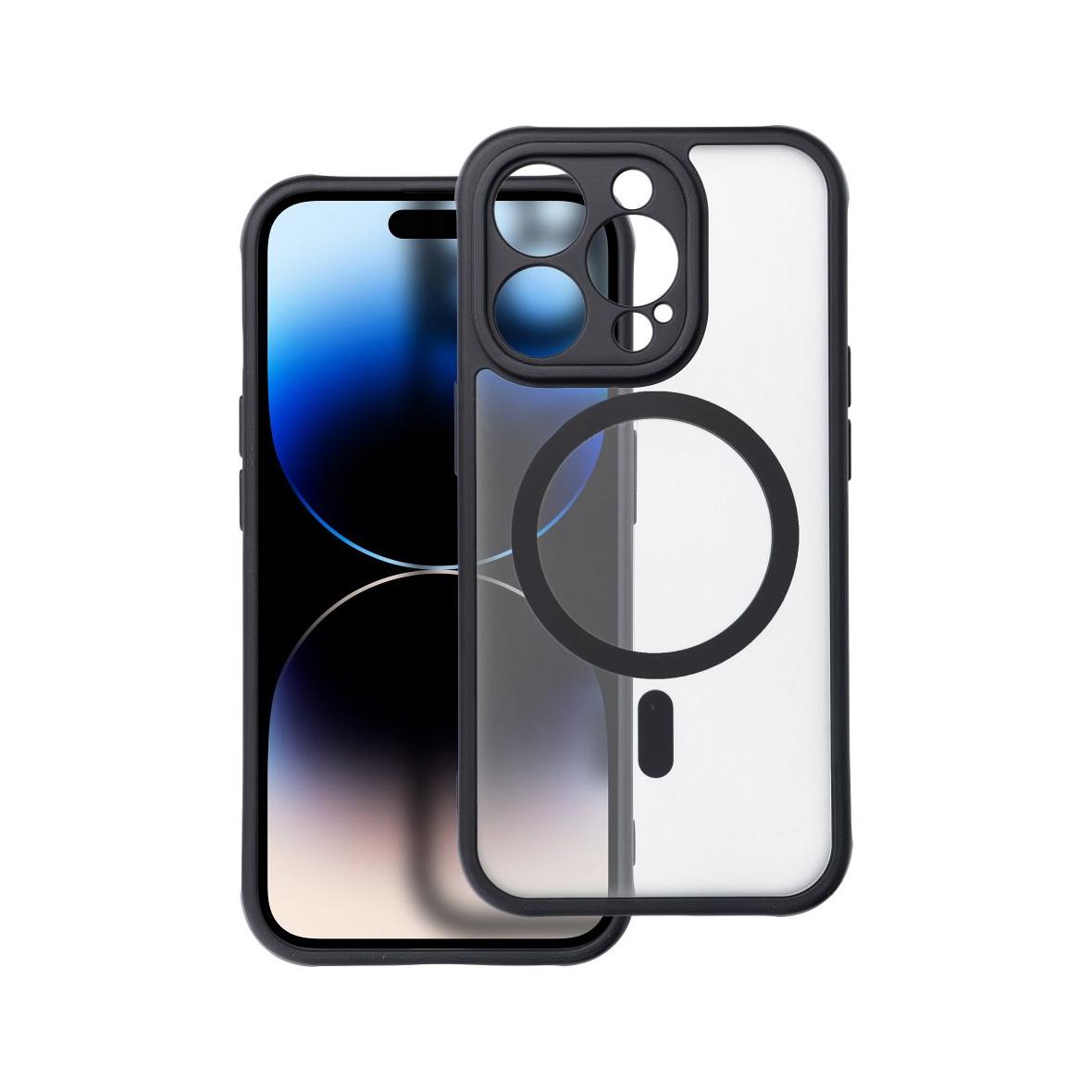 Futerał do iPhone 14 PRO Full Matte Mag Cover zgodny z MagSafe czarny