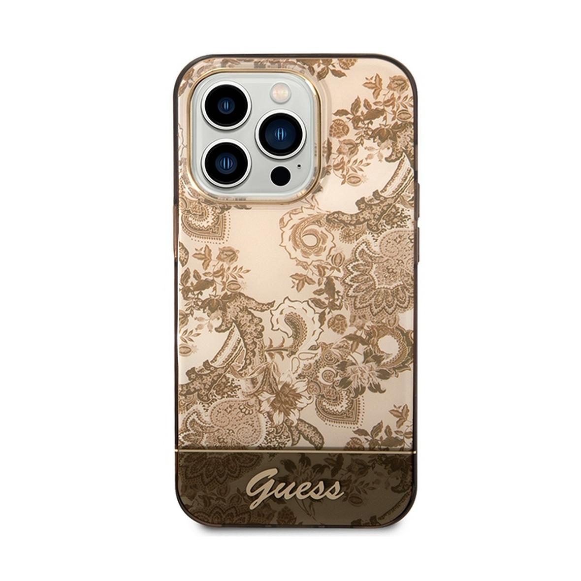 GUESS futerał do IPHONE 14 Pro Max GUHCP14XHGPLHC (IML Electro Cam TDJ) ochra