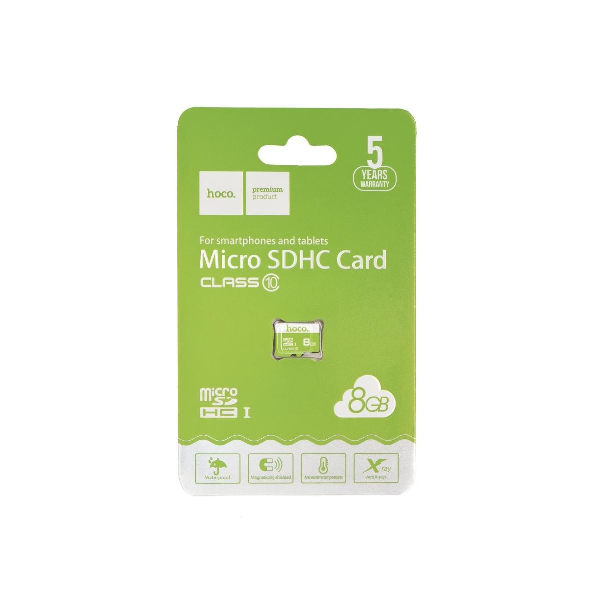 Karta microSD 8GB class 10 Hoco zielona