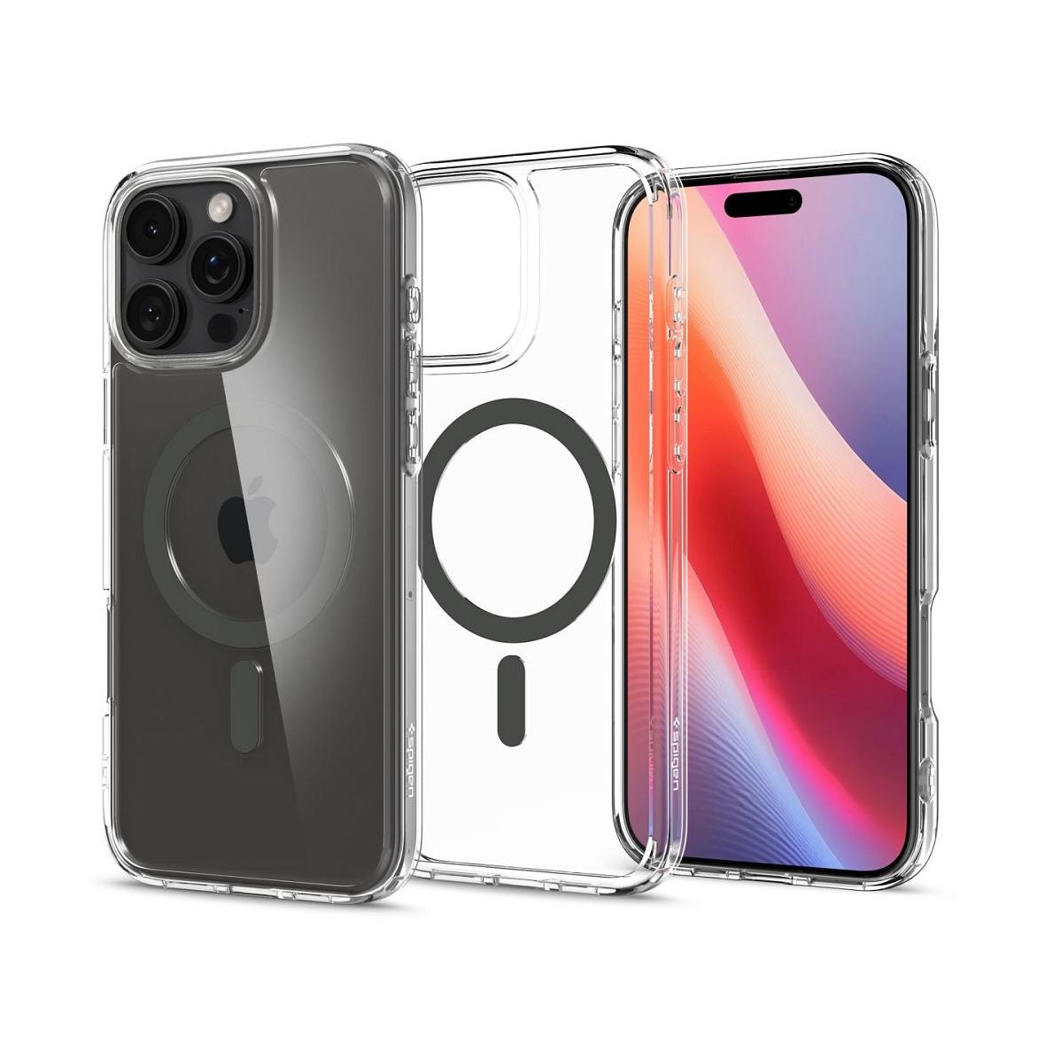 SPIGEN futerał ULTRA HYBRID MAG kompatybilny z MagSafe do IPHONE 16 Pro graphite