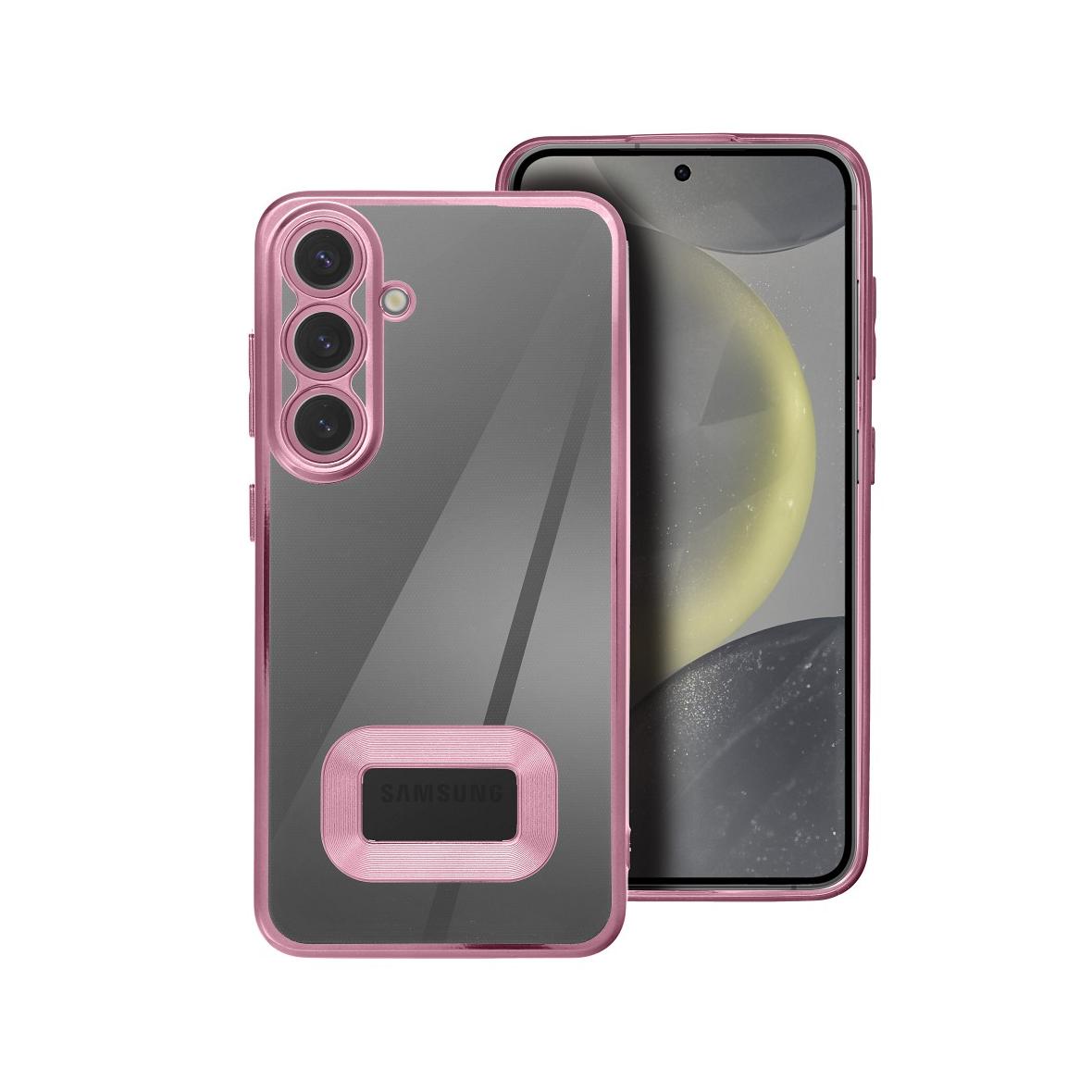 Futerał do Samsung S25 Glam pudrowy róż