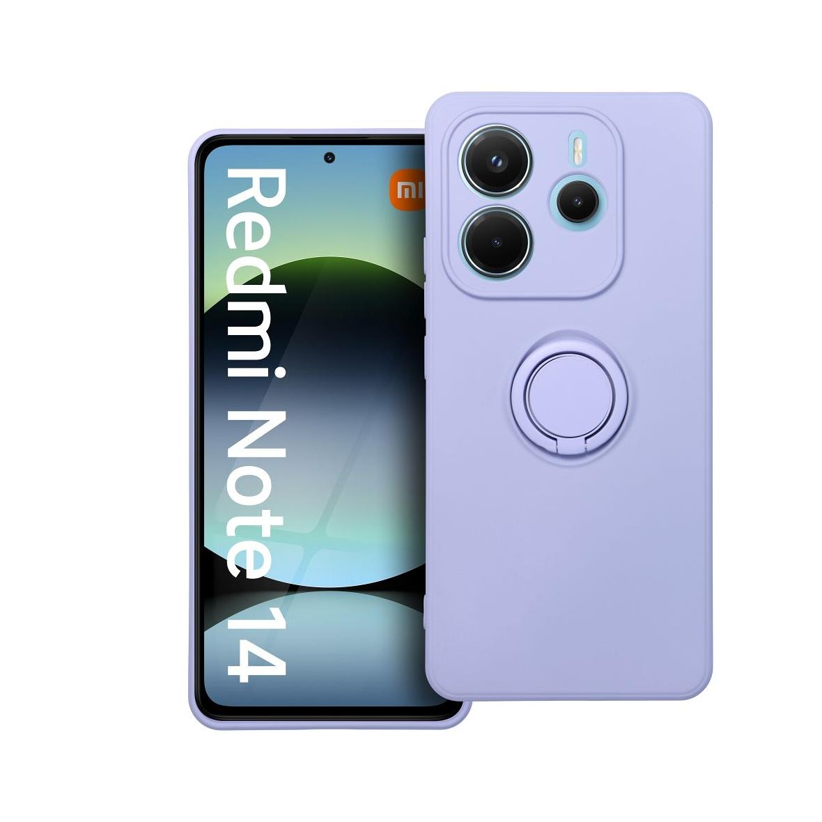 Futerał do Xiaomi Redmi NOTE 14 5G Silicone Ring fioletowy