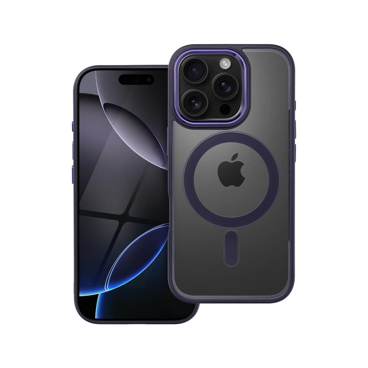 Futerał do iPhone 16 PRO Color Edge Mag Cover zgodny z MagSafe fioletowy