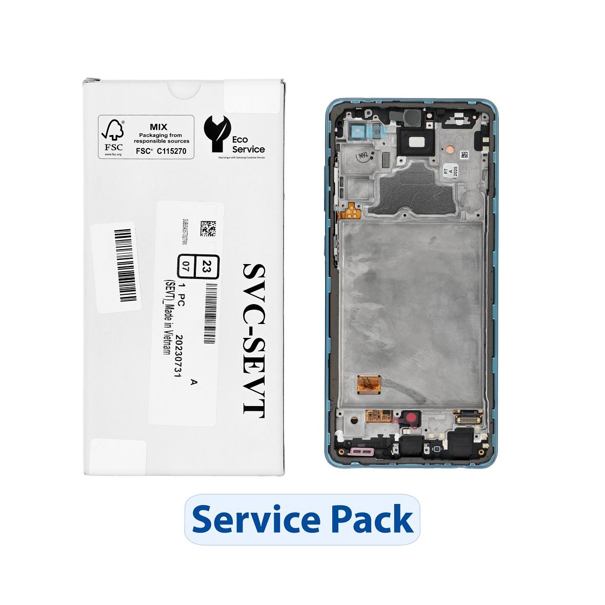 ServicePack Wyświetlacz LCD do SAMSUNG A72 A725F
GH82-25460B Blue