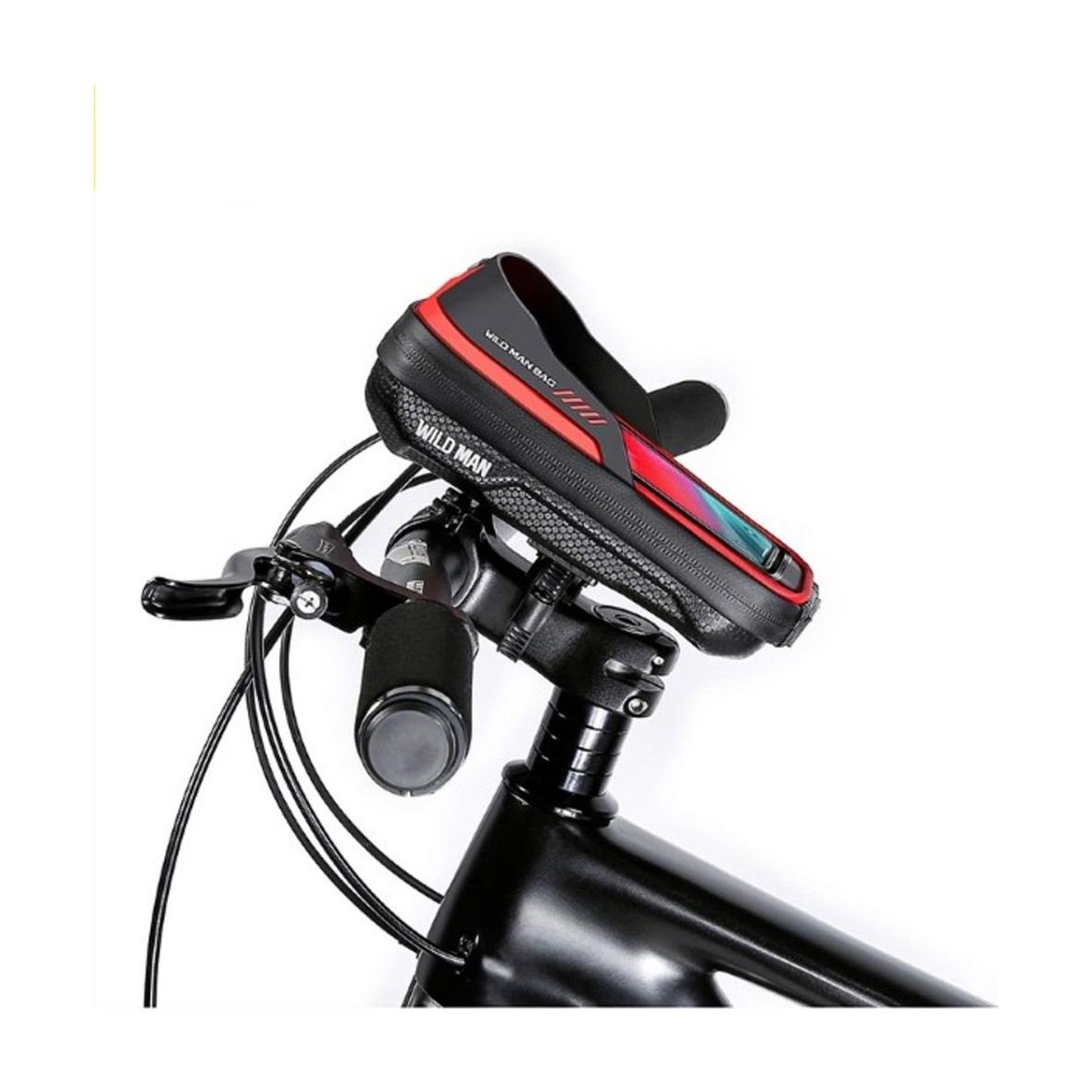 WILDMAN sakwa rowerowa na kierownicę na zamek 0,5L (4" - 7") ES16 czarna