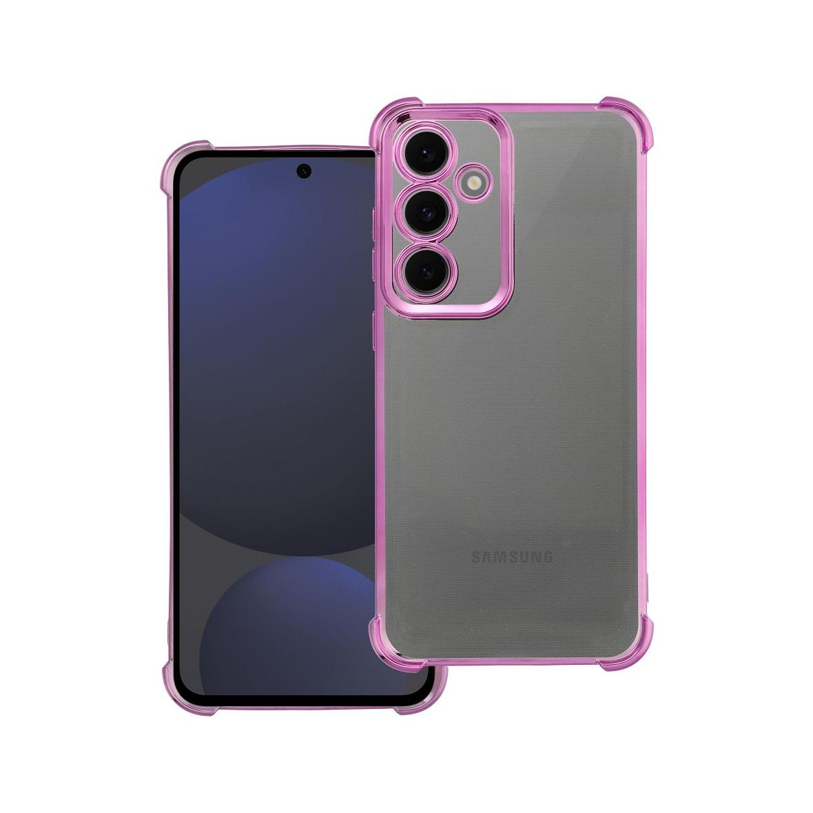 Futerał do Samsung S24 FE Antishock Electro purpurowy