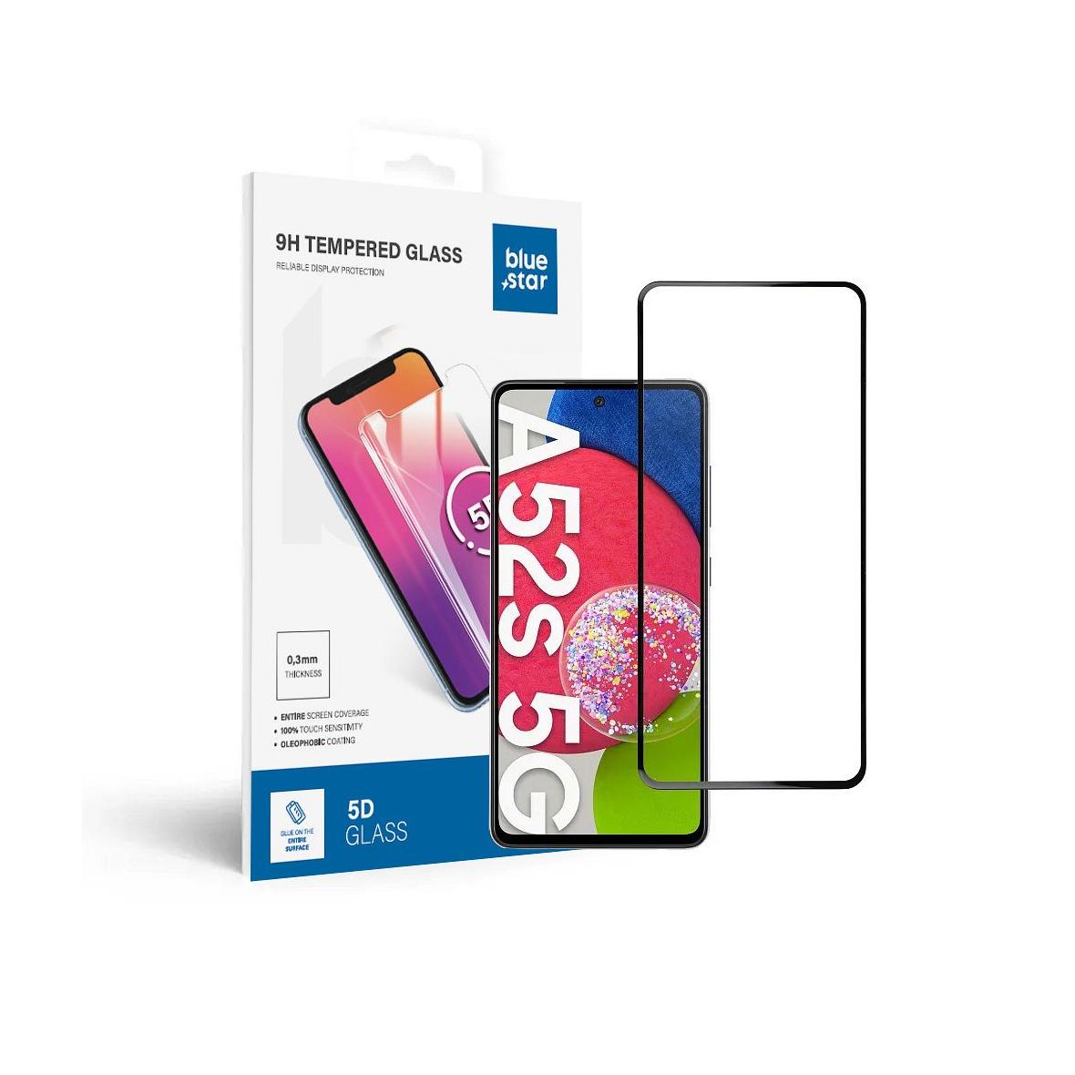 Szkło hartowane do Samsung Galaxy A52/52s 5G/LTE (full glue / case friendly) Blue Star 5D czarne