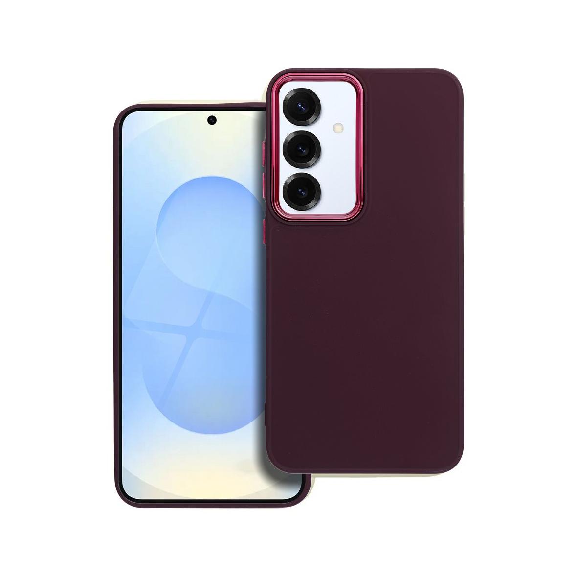 Futerał do Samsung S25 PLUS Frame fioletowy