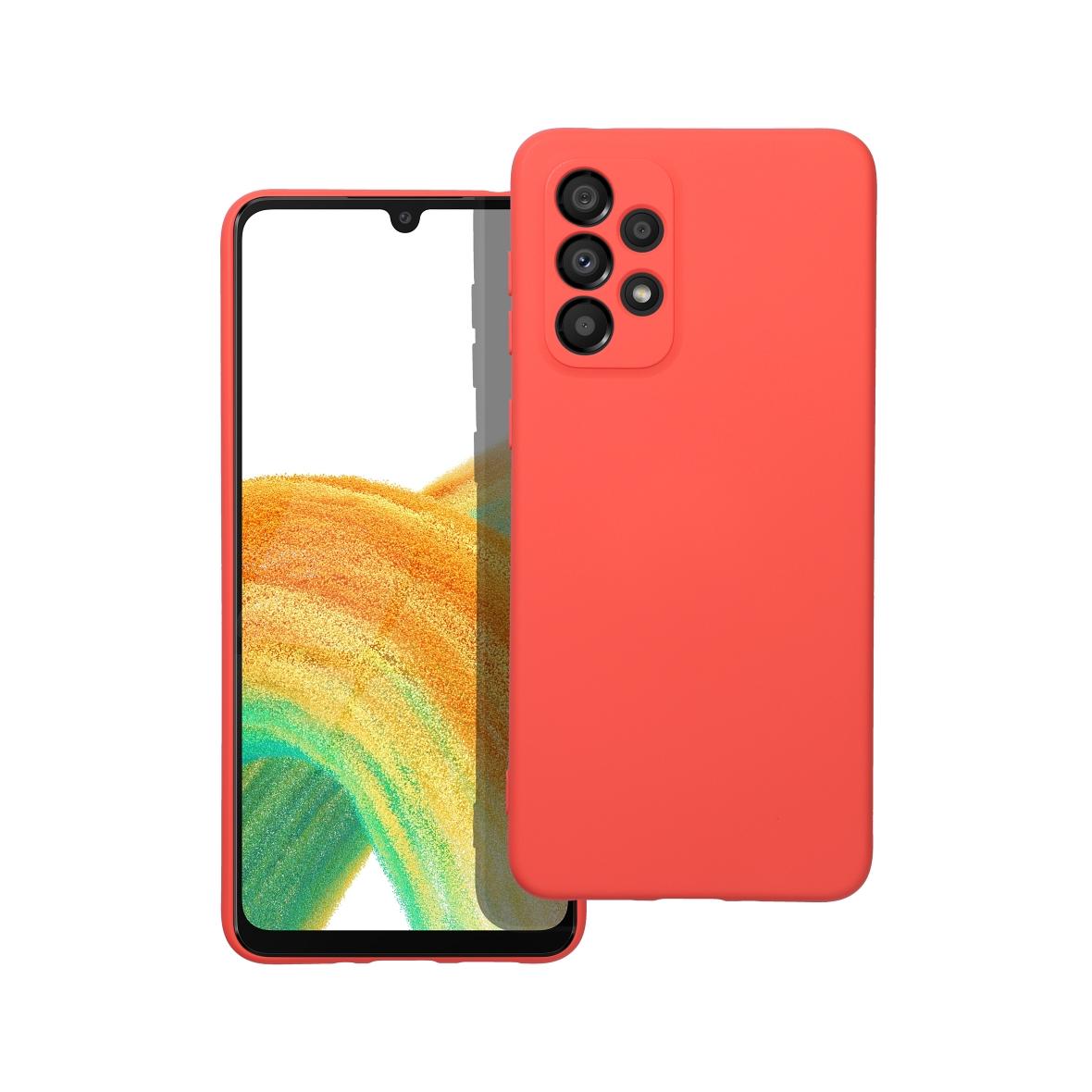 Futerał SILICONE do SAMSUNG A33 5G brzoskwiniowy