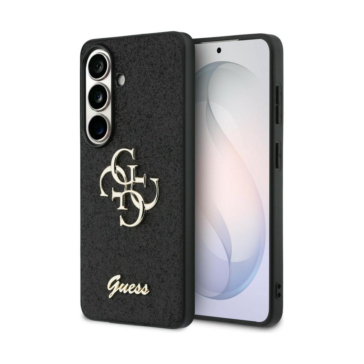 GUESS futerał do SAMSUNG S26 GUHCS26SHG4SGK (Fixed Glitter 4G Big Metal Logo) czarny