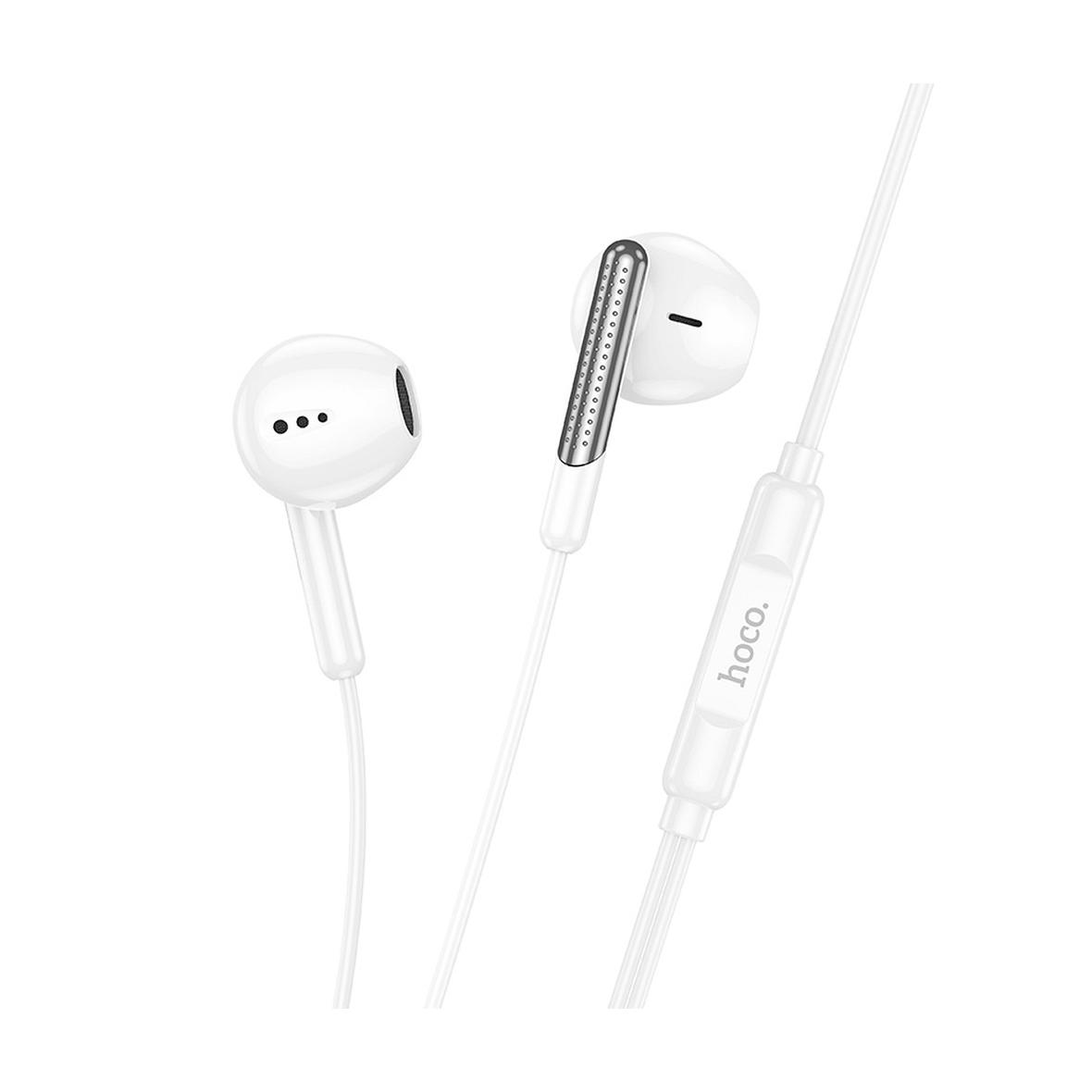 EOL Słuchawki przewodowe douszne USB C Hoco M123 białe