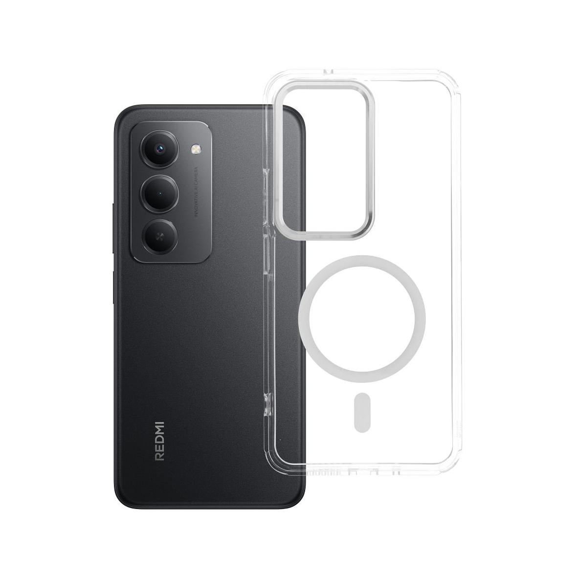 Futerał do Xiaomi Redmi 15 Frame Clear Hybrid Mag Cover zgodny z MagSafe transparentny